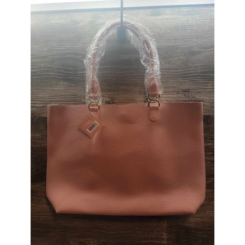 Ulta Beauty Pink Tote Bag with Braided Handles New